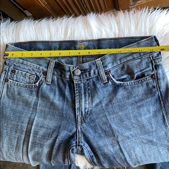7 For All Mankind Bootcut Jeans Size 28 light wash - Picture 6 of 10